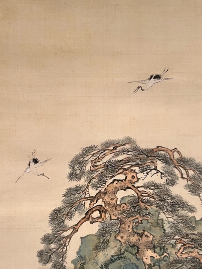 山本梅逸 青緑蓬莱山図｜古美術・掛け軸の販売・買取・鑑定-松本松栄堂