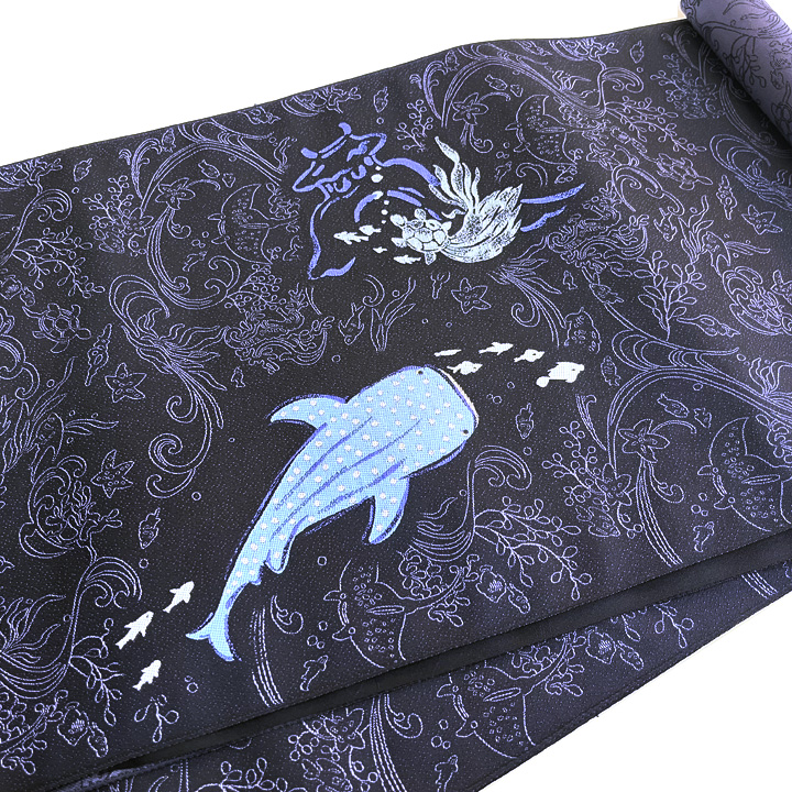 まいづる謹製 西陣織 九寸名古屋帯【シンベエ鮫】 [250623-mai-1