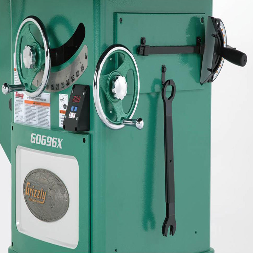 Grizzly G0696X 12 Inch 5 HP 220V Extreme Series Left-Tilt Table