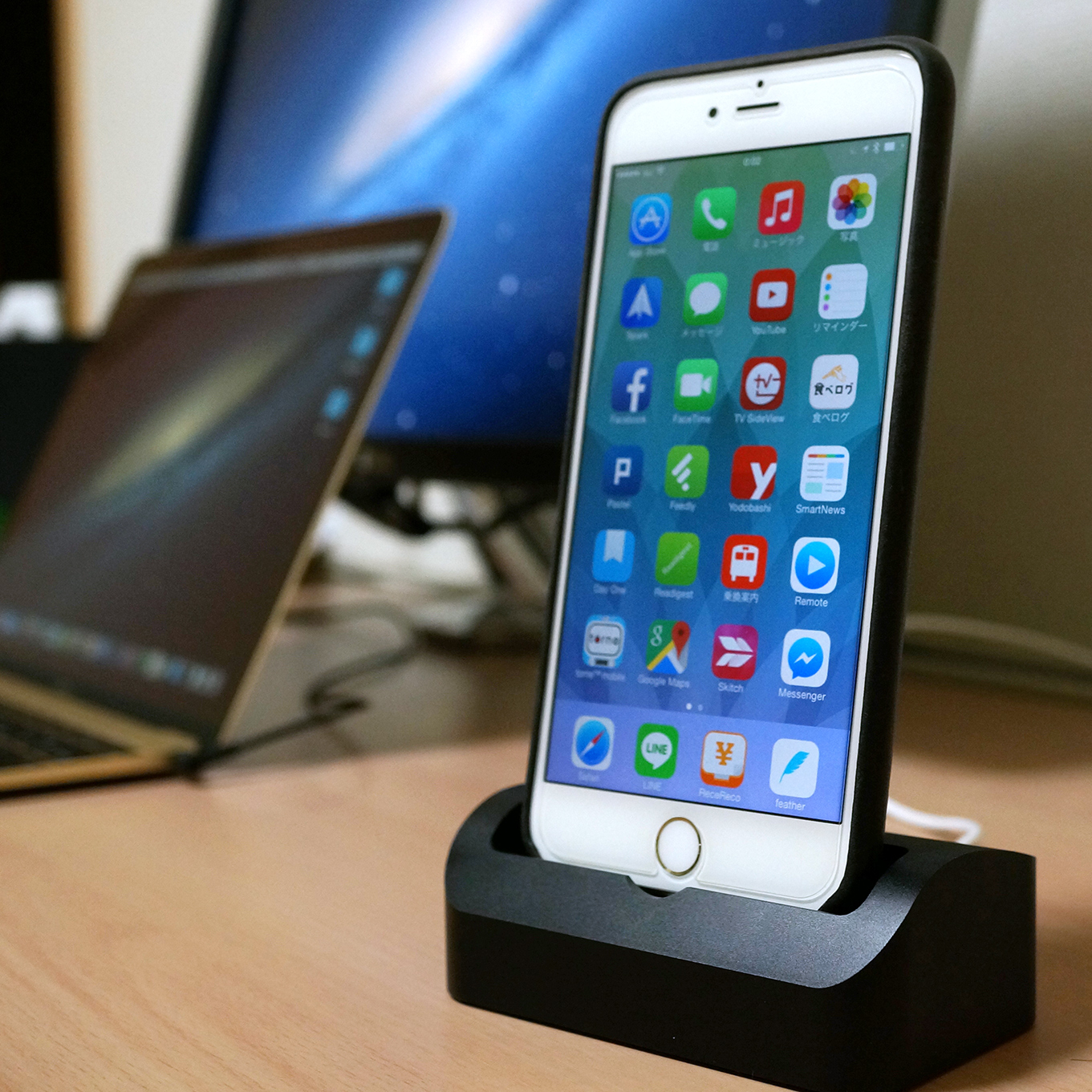 航空アルミ】Elevation Lab iPhone ドック スタンド 重量級 世界最重量