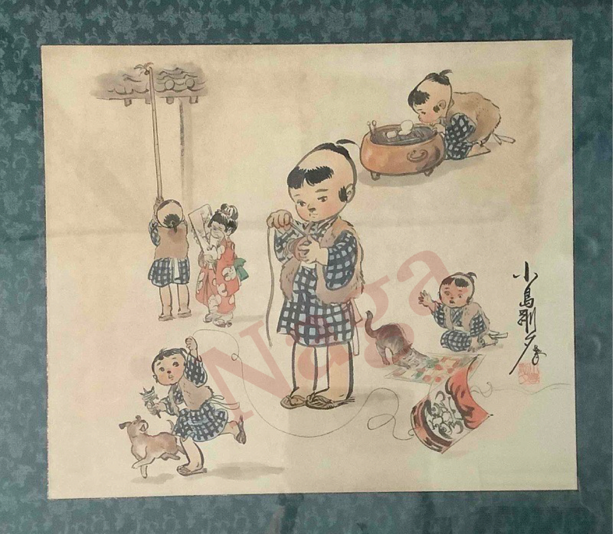 小島剛夕 リトグラフ 子連れ狼 縦97cm横73.5cm 小島剛夕 リトグラフ 子連れ