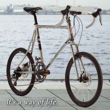 マンハッタンバイク ミニベロ 前カゴ付き シルバー マンハッタンバイク