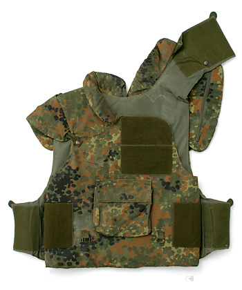 BW ドイツ連邦軍SK-1防破ベスト 実物中古ケブラー防弾材付 1989