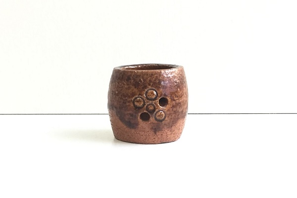 茶道 蓋置 太鼓胴 九代大樋長左衛門作販売|通販