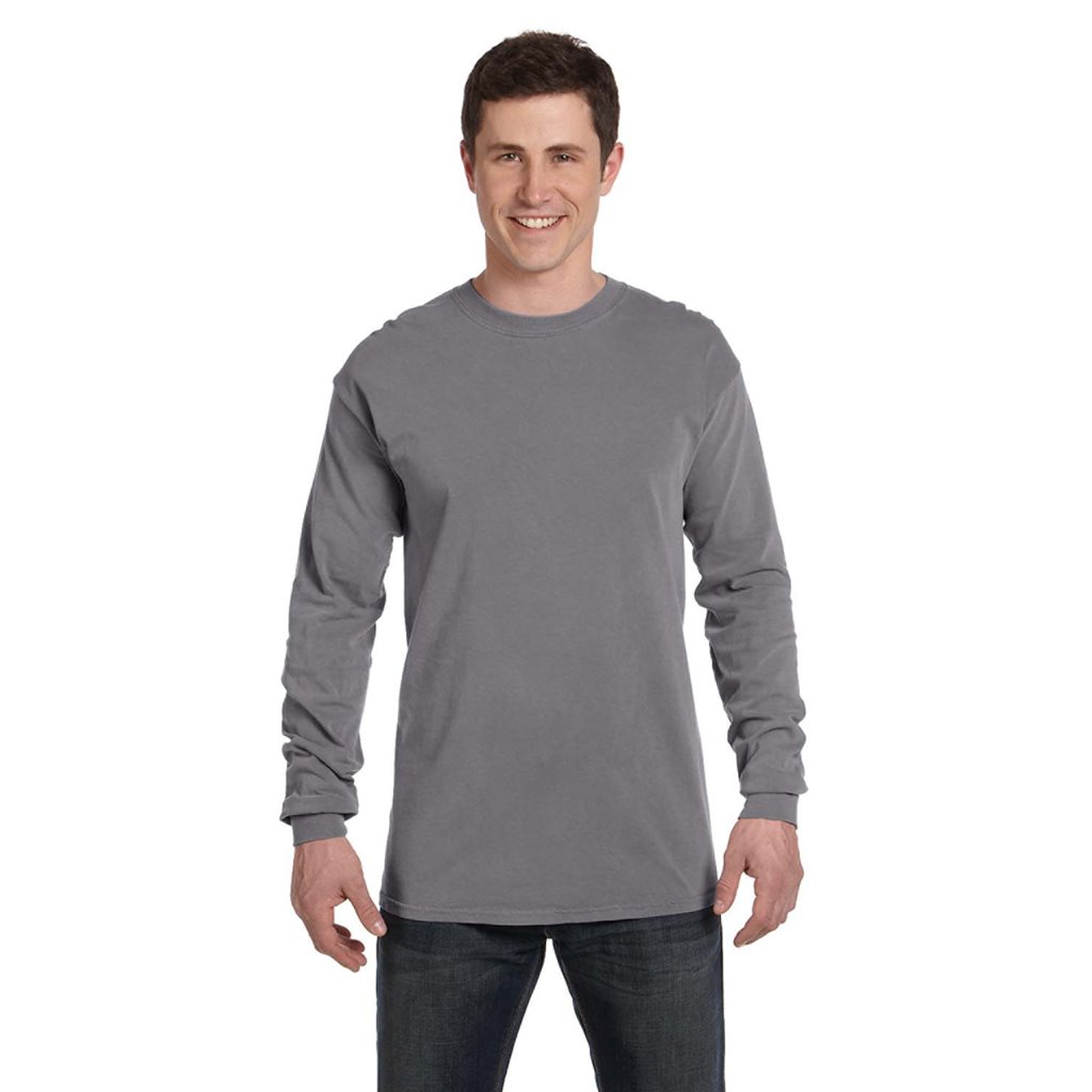 Comfort Colors Graphite Long Sleeve T-Shirt C6014-GPH-LG