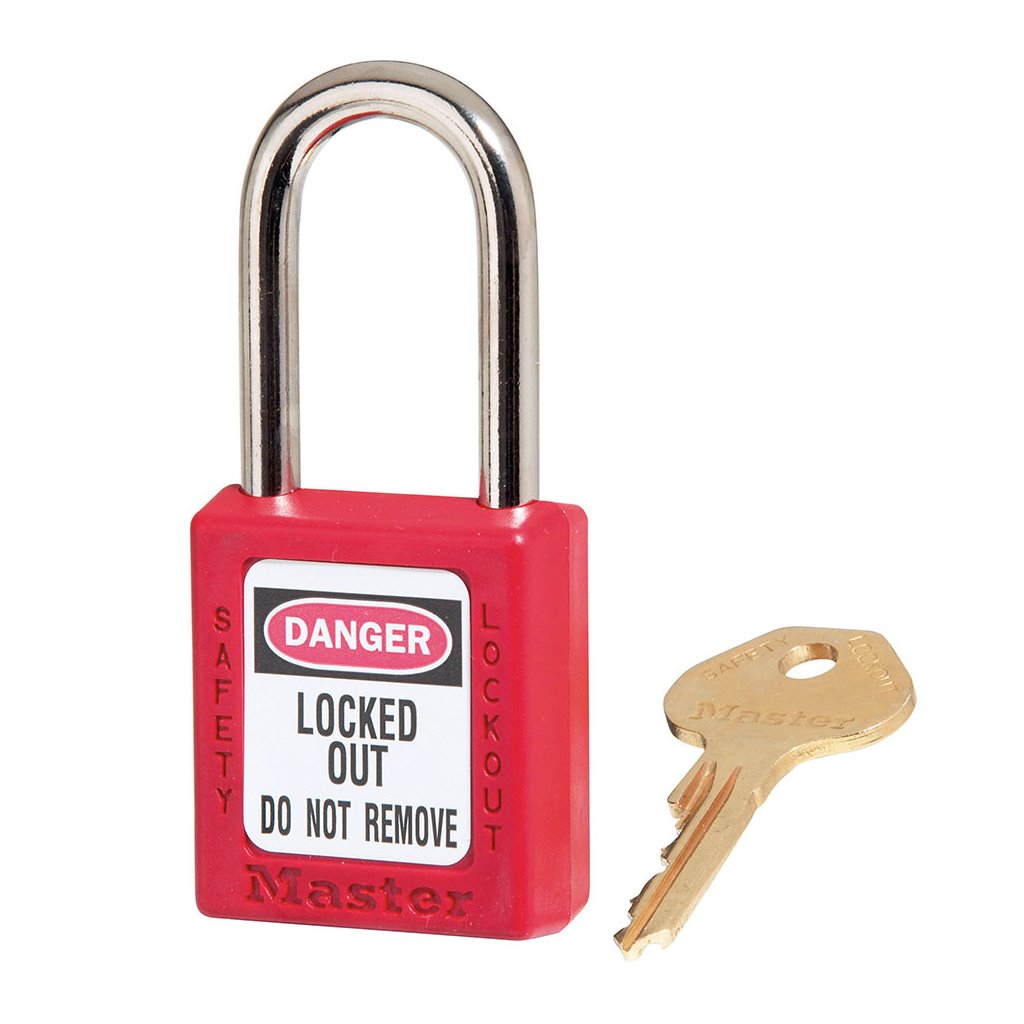 Master Lock Padlock Red Zenex 410KA-RED