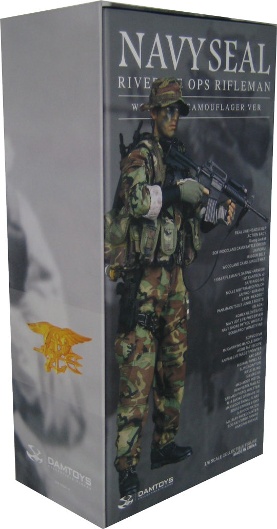 NAVY SEAL RIVERINE OPS RIFLEMAN (WOODLAND CAMOUFLAGE VERSION) Dam