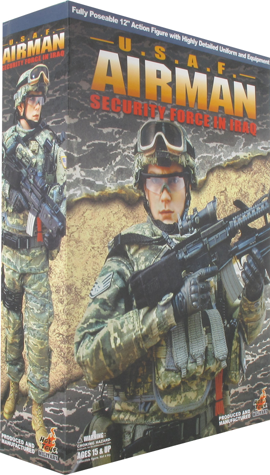 USAF Airman Security Force in Iraq Hot Toys - Machinegun