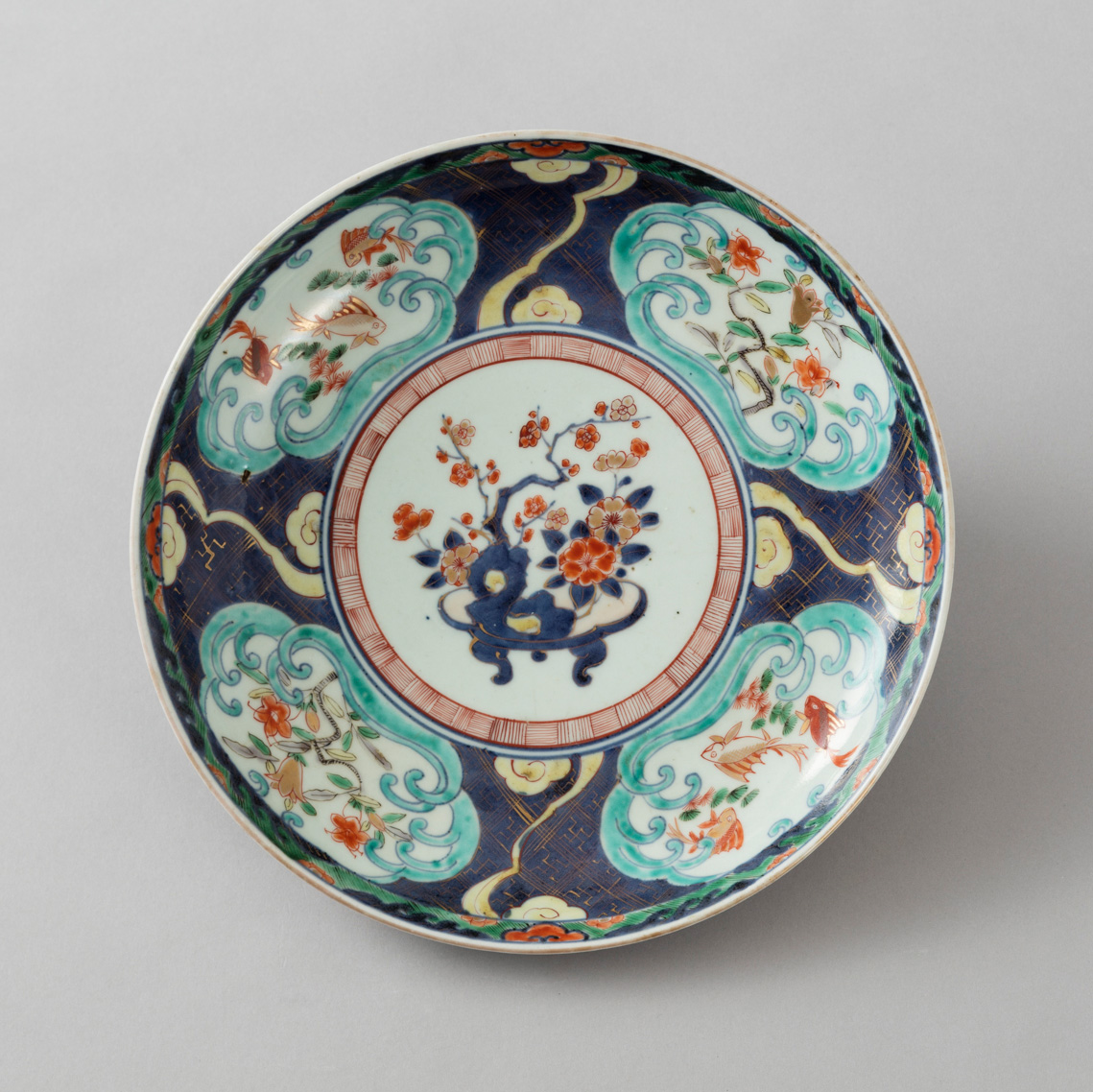 伊万里焼 染付 印判 波乗りうさぎ 明治時代 中国美人画 コレクター収集