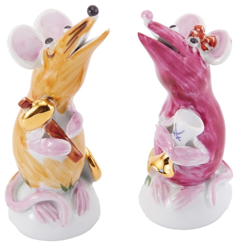マイセン 干支ネズミの花瓶 Meissen マイセン ミニ干支 ネズミ イヤー