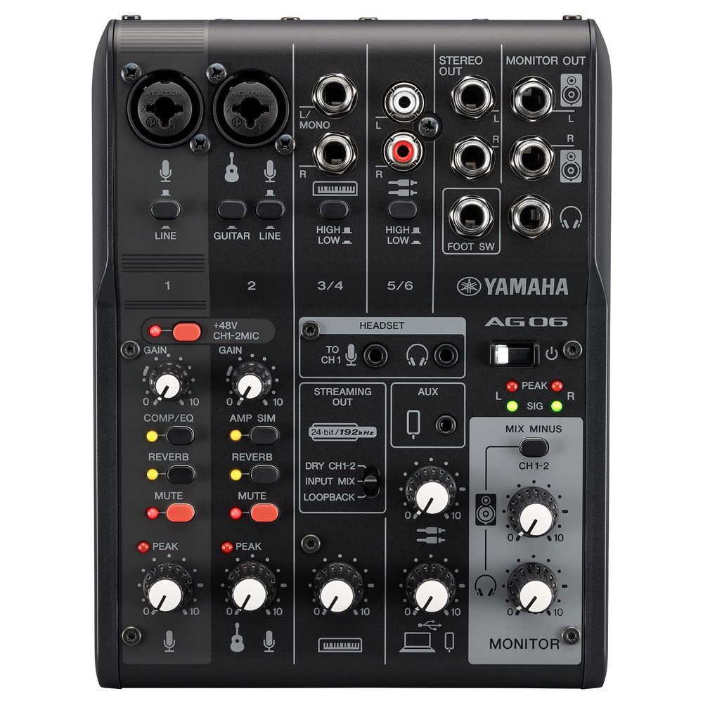 YAMAHA AG06 MK2➕XLR-XLR マイクケーブル YAMAHA AG06 MK2➕XLR-XLR