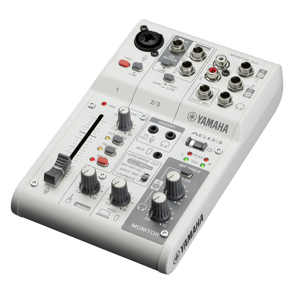 YAMAHA WEBキャスティングミキサー AG03mk2 (Lightning端子搭載iOS接続