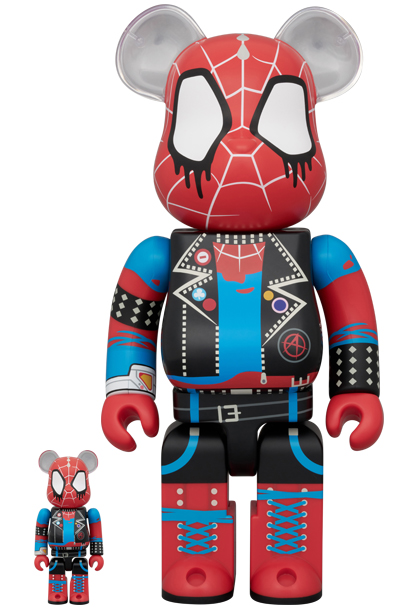 MEDICOM TOY - BE@RBRICK SPIDER-PUNK 100％ & 400％
