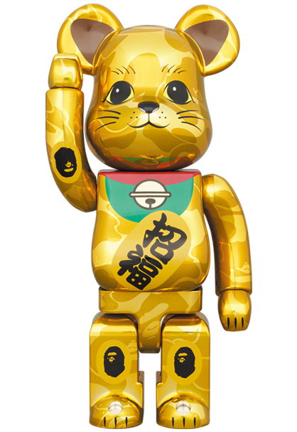MEDICOM TOY - BE@RBRICK BAPE(R) 招き猫 金メッキ & 達磨 銀メッキ