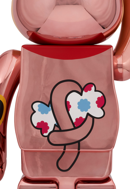 MEDICOM TOY - BE@RBRICK 招き猫 ペコちゃん 金運 ダブル小判 桃