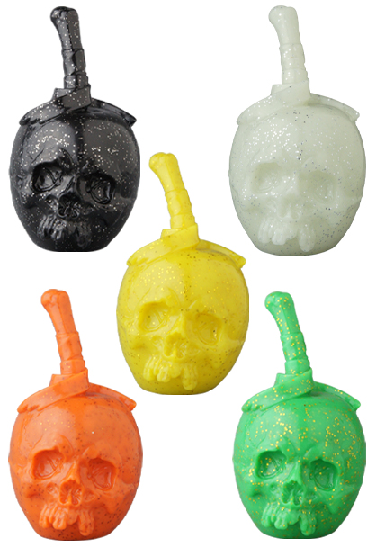 MEDICOM TOY PUSHEAD SOUR 蓄光/黄マーブル成型 2026年最新