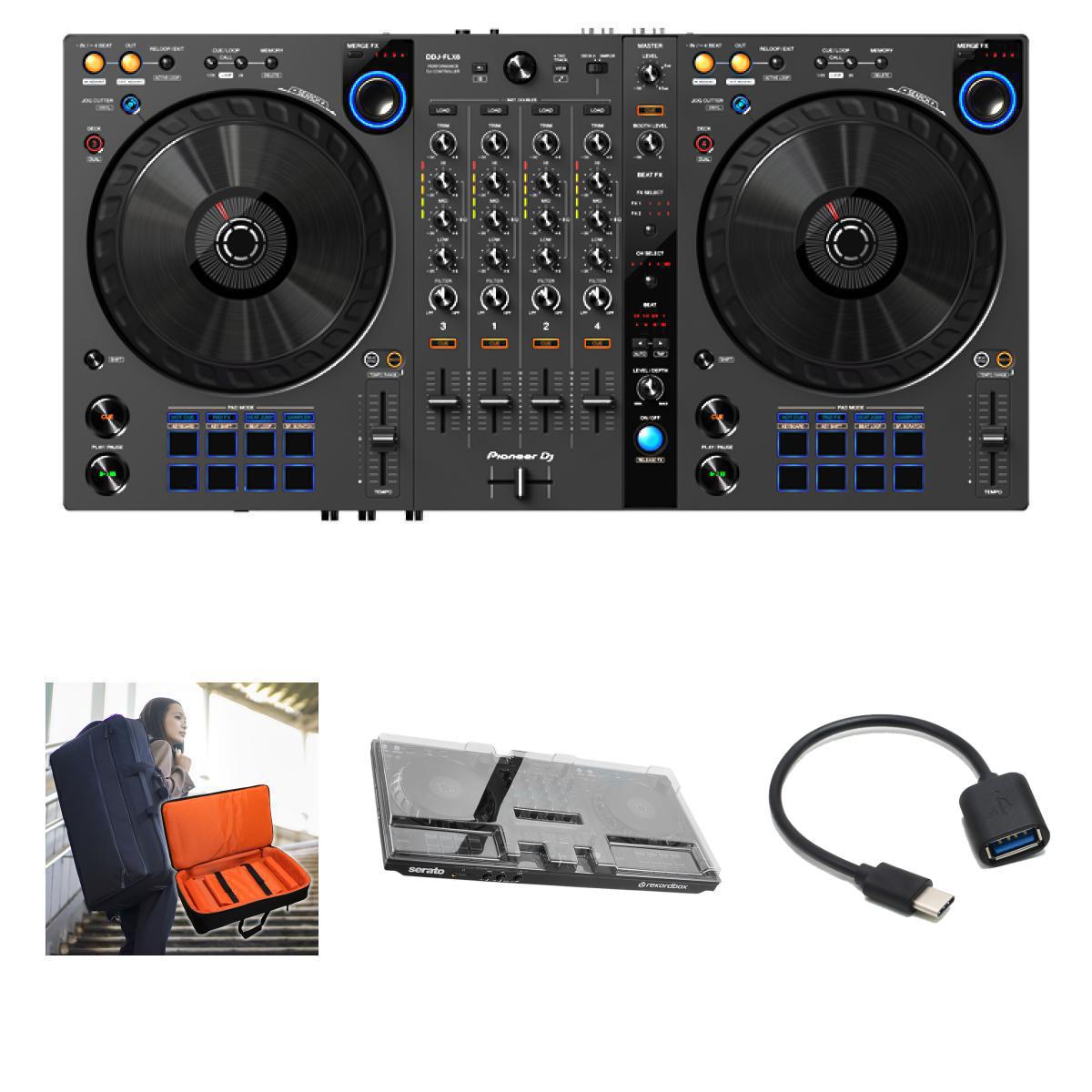 美品 Pioneer DDJ-FLX10 バッグ デッキセーバー スピーカー 付