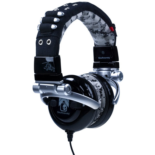 希少 Skullcandy(スカルキャンディー) 有線ヘッドホン 豹柄 ドクロ
