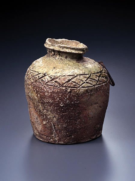 信楽焼 古信楽 蹲（うずくまる）壺 小壺 時代箱 M R7874C 【公式通販】