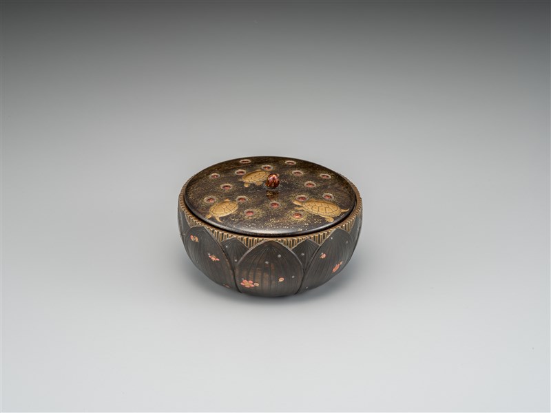 ○梶川銘○蒔絵○香盆○諫鼓○諫鼓蒔絵○螺鈿○梨地○梶川○江戸期