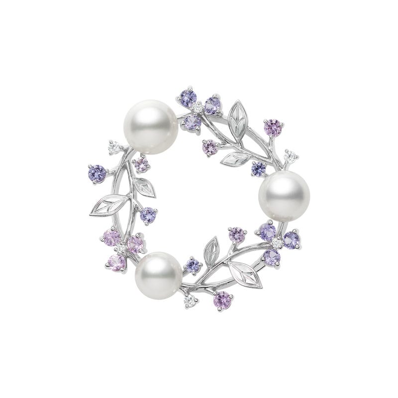 ミニオン☆様Mikimoto シルバー 真珠 ブローチ ミニオン☆様Mikimoto