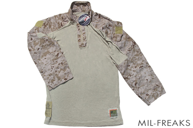 US 米軍実物 USMC FROG コンバットシャツ デザート マーパット サイズ
