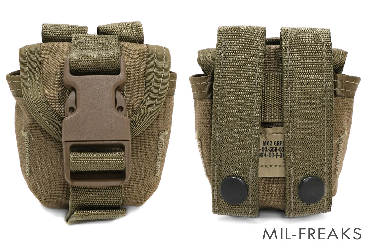 US 米海兵隊実物 ILBE M67 フラググレネードポーチ コヨーテブラウン