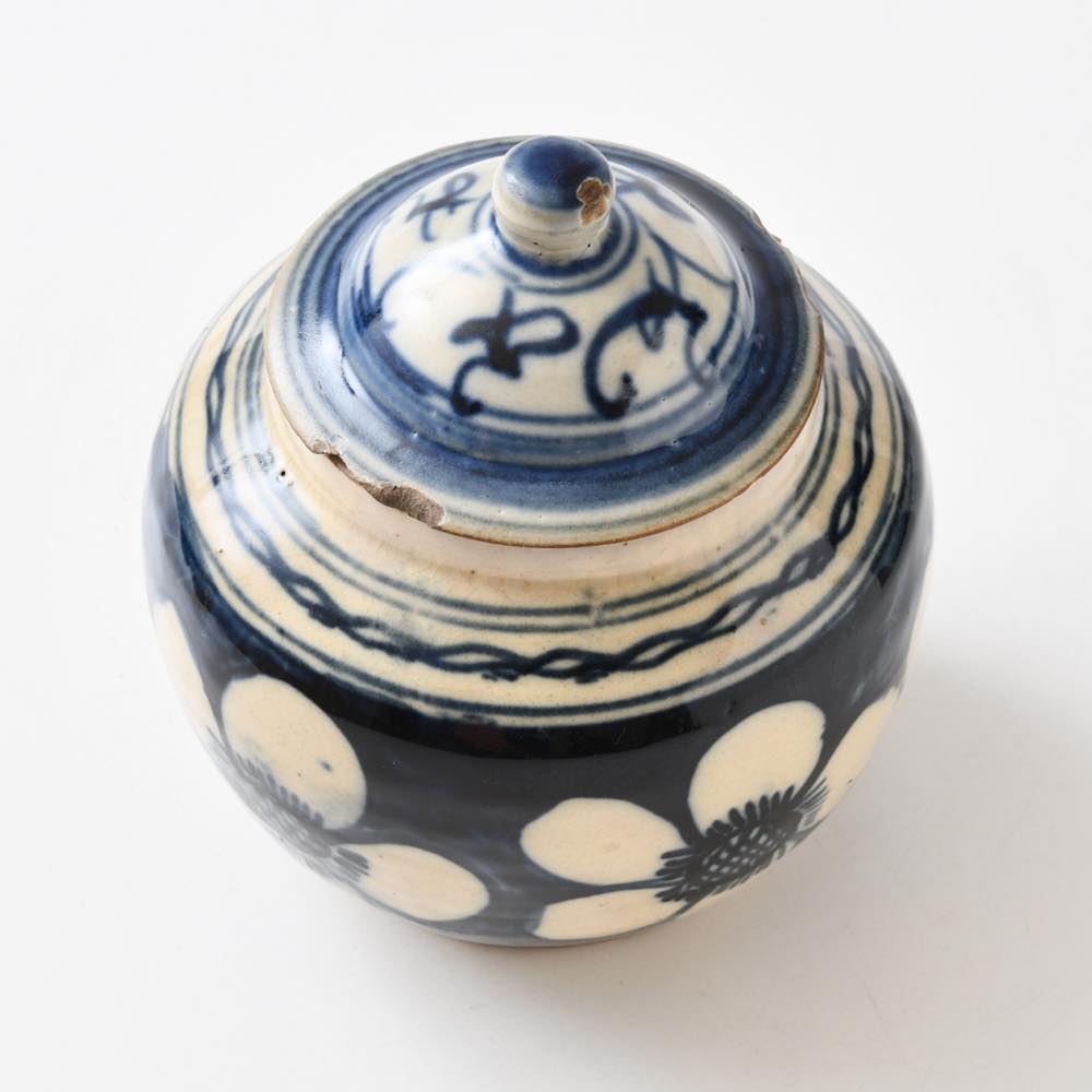 清朝 中国美術 青花 雲鶴龍紋 蓋壷 瓶 旧家蔵出 【公式通販】 中国