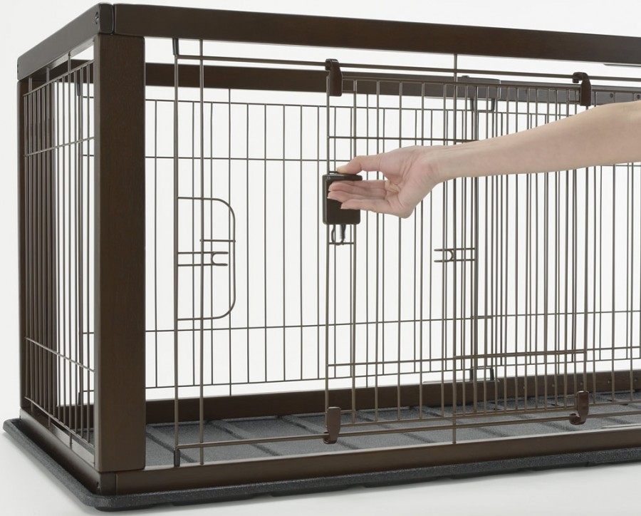 リッチェル 木製スライドペットサークル 【送料無料】｜みんなのペット