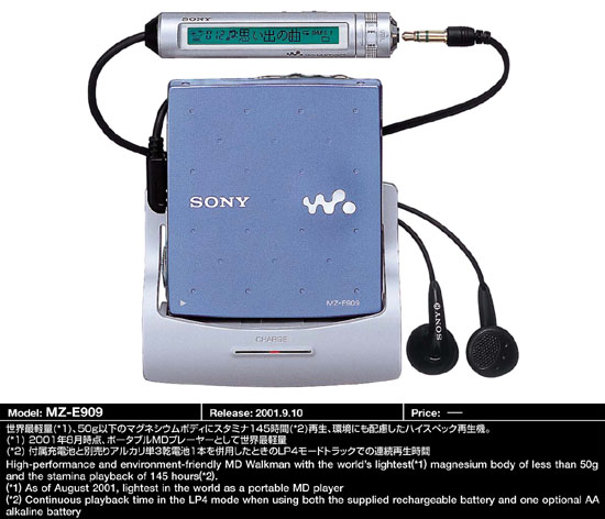 MD Community Page: Sony MZ-E909