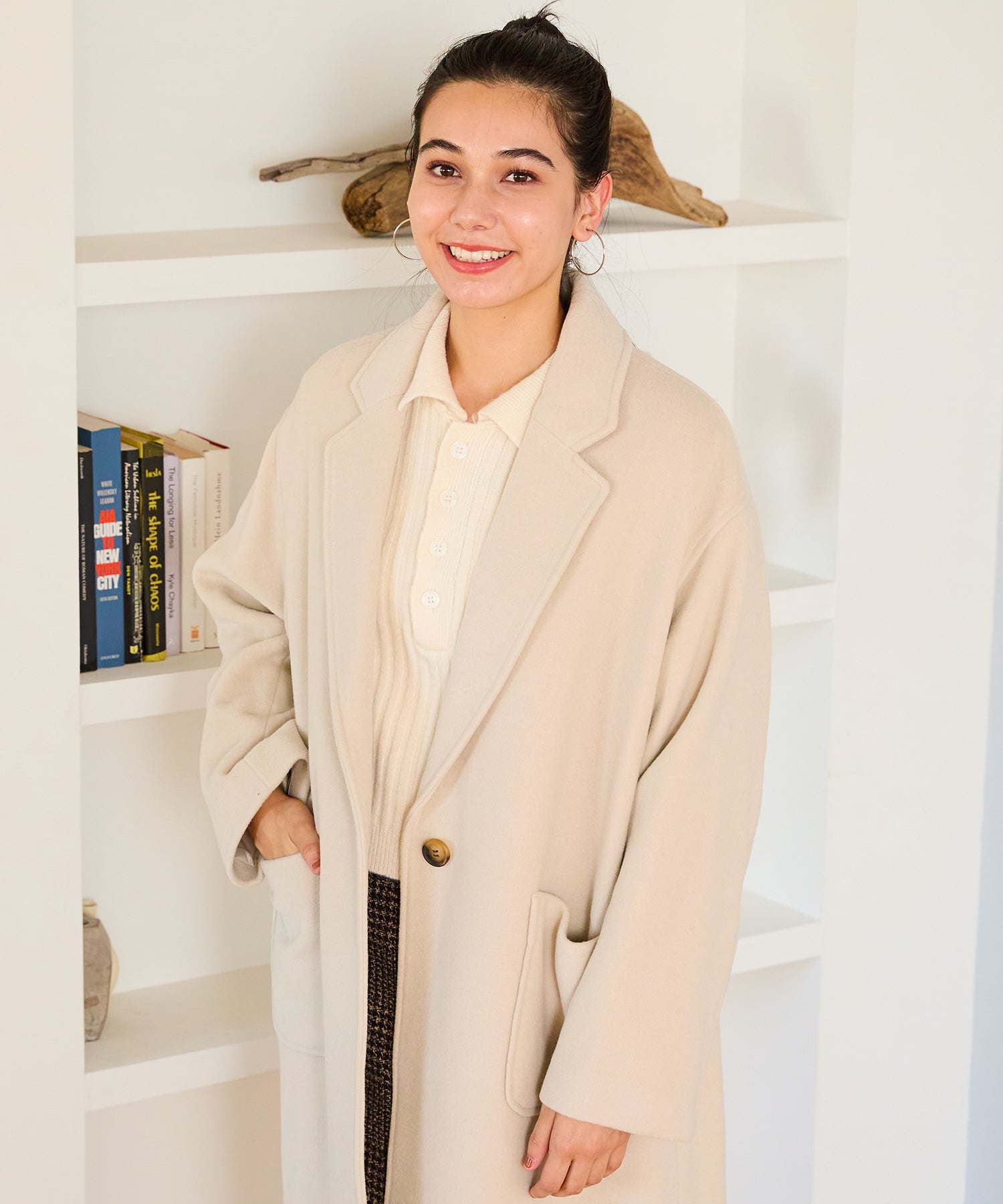 MOSCHINO ミリタリー風チェスターコート LOVE MOSCHINO チェスター