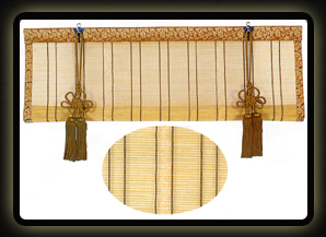 割引❗️御座敷簾 御簾 大小各2枚計4枚組 木箱