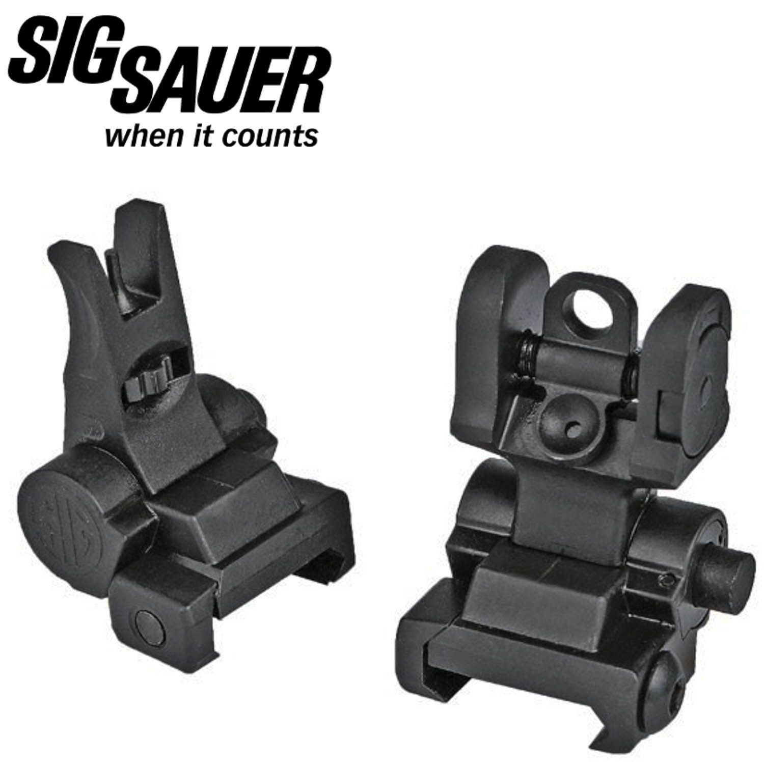 Sig Sauer AR Style Flip Up Iron Sights, M1913: MGW