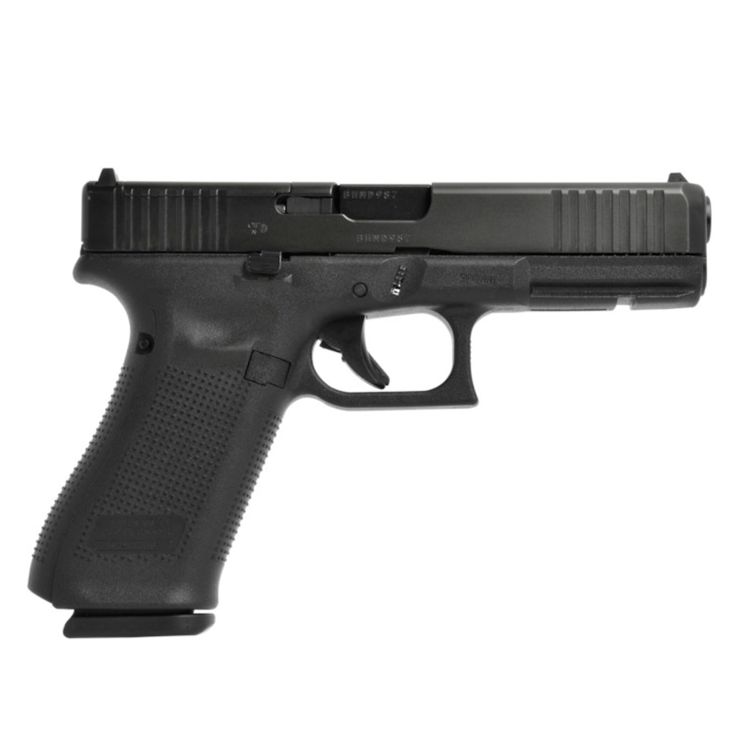 Glock 17 Gen5 MOS 9mm Pistol w/ Front Serrations, 17 Round