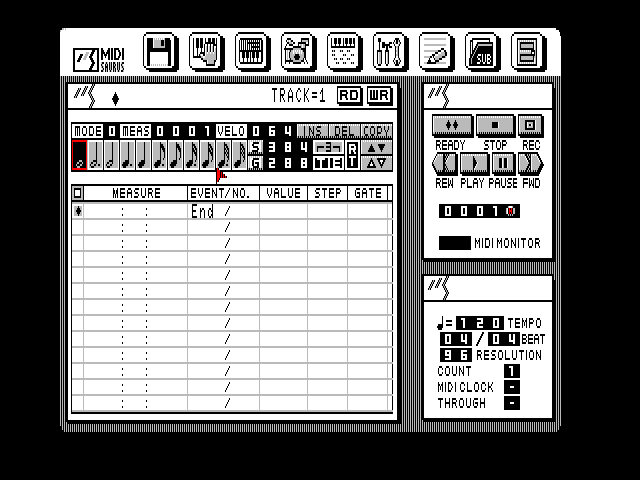 MSX2/2+ MIDIサウルス MIDI SAURUS ビッツ― BIT2 MSX2/2+ MIDIサウルス