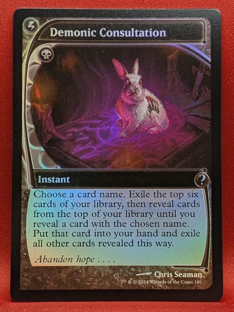 マジック：ザ・ギャザリング Demonic Consultation mb2 foil MTG foil