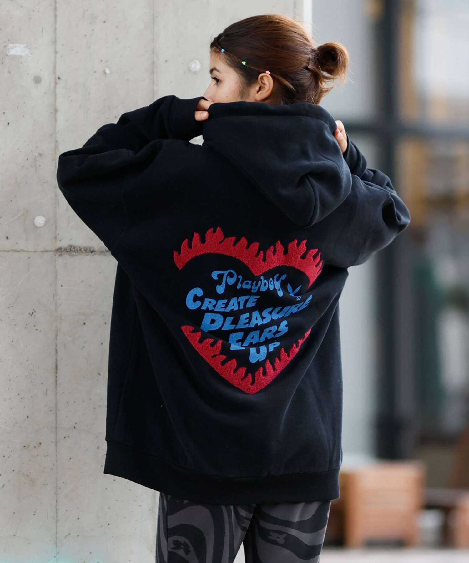 BURNOUT SYNDROMES LOGO2020 刺繍パーカー BURNOUT SYNDROMES LOGO2020