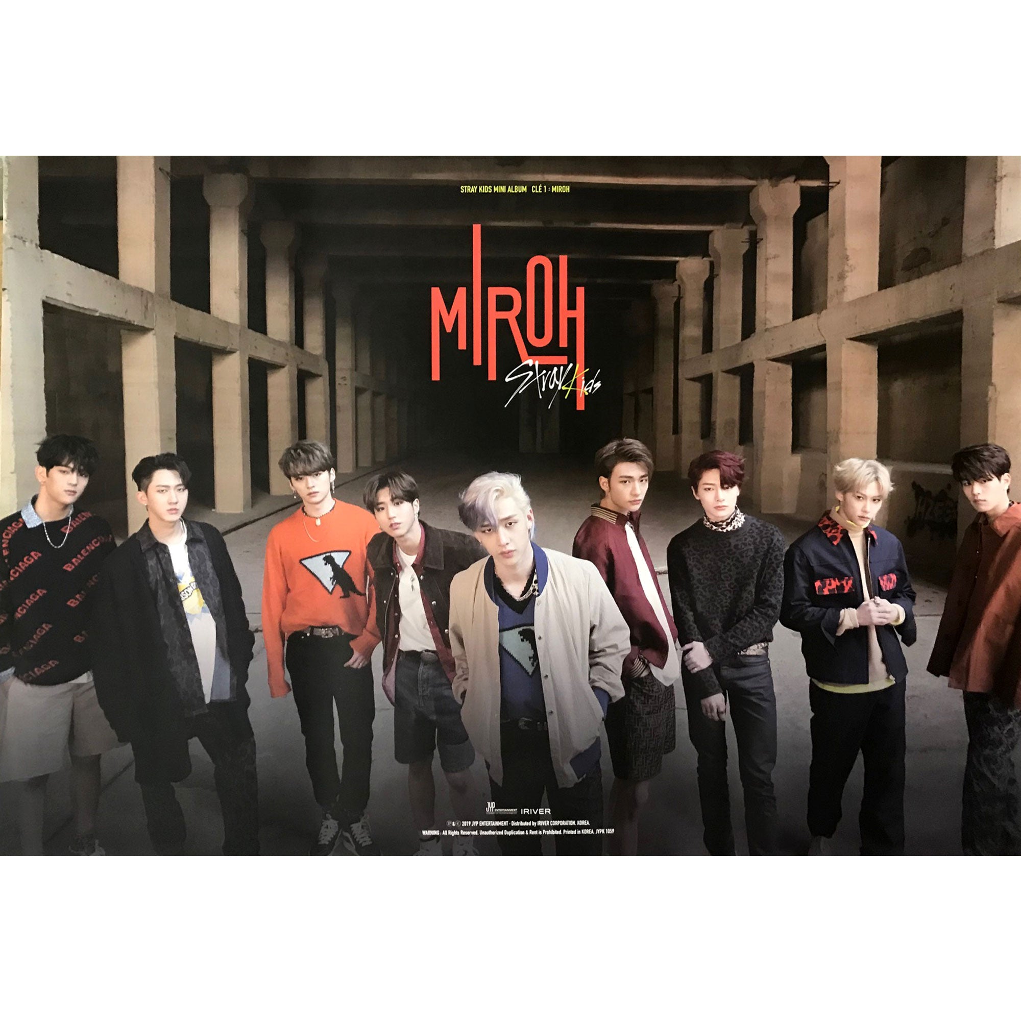 STRAY KIDS | 4TH MINI ALBUM [ CLE 1: MIROH ] | POSTER ONLY - Music