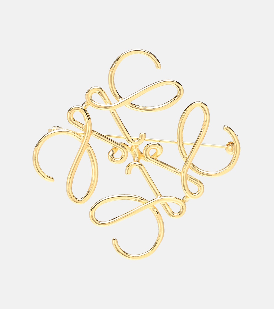 Anagram brooch in gold - Loewe | Mytheresa