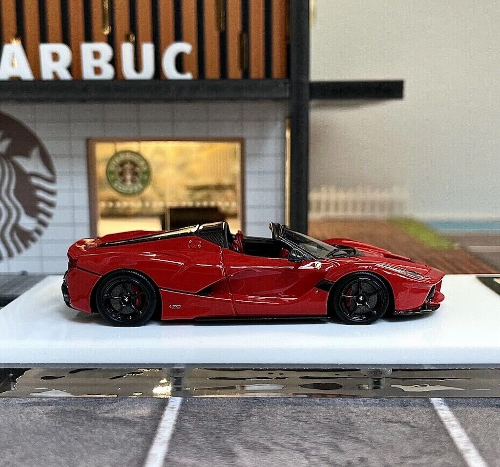 DMH 1:64 Red Laferrari Aperta Convertible Sports Model Diecast