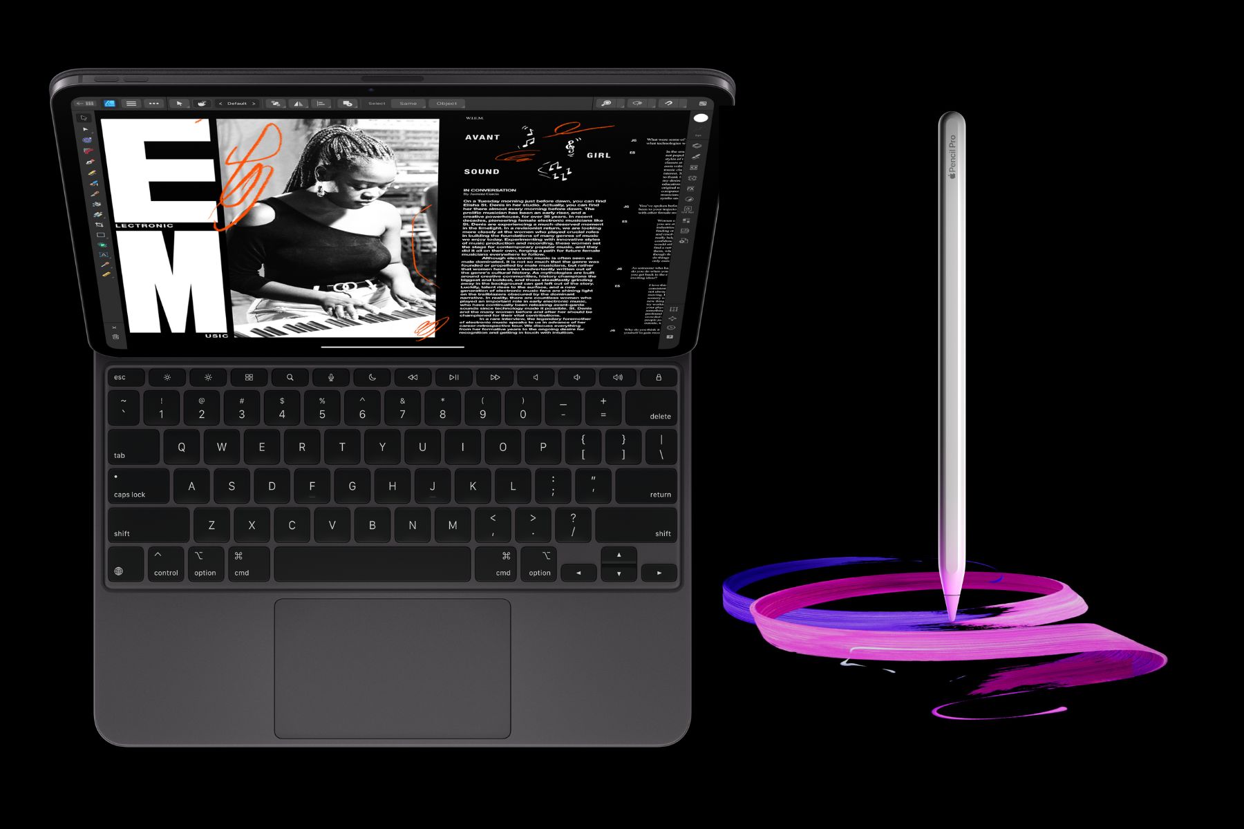 Apple lança o Pencil Pro e o novo Magic Keyboard para iPad Pro