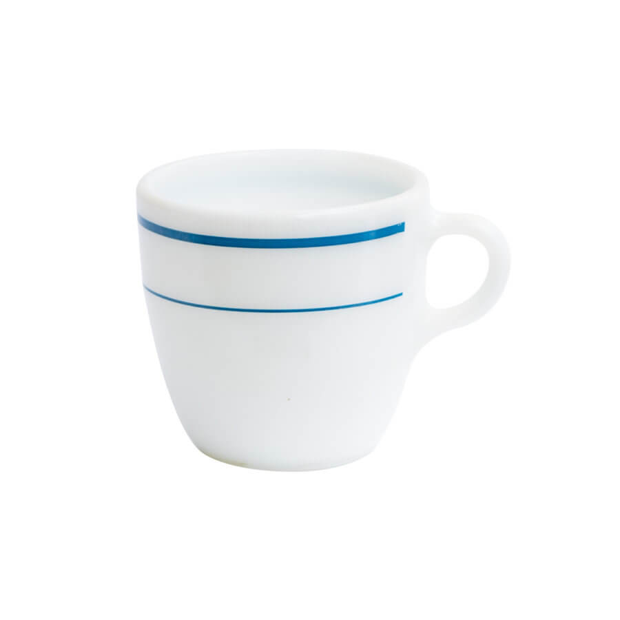 パイレックス スノーフレイク ミルクガラス マグ 4点1セット #001