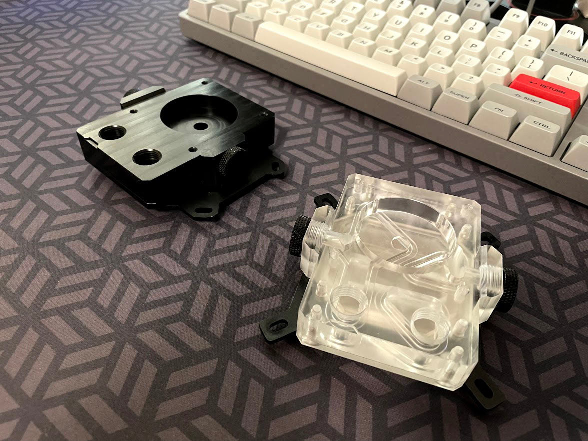 Nouvolo Aquanaut - Ultra Low Profile CPU Block & Pump Mount Combo