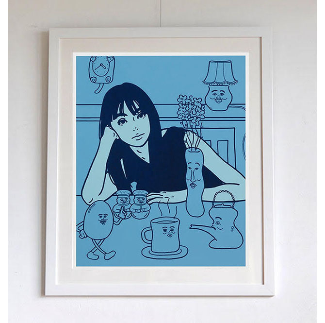 Kyne & Noncheleee シルクスクリーンポスター Kyne & Noncheleee