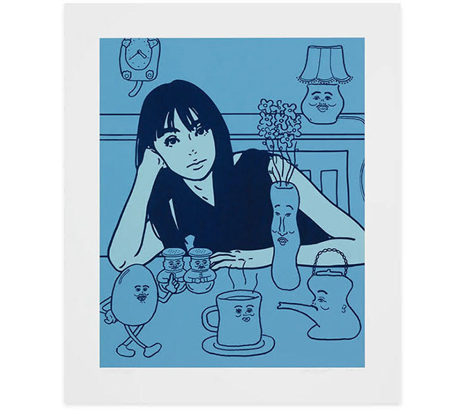 ジンプラにて額装済】KYNEシルクNONCHELEEE 『Untitled ジンプラにて