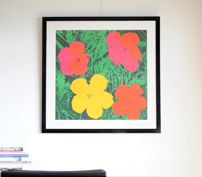 アンディーウォーホール、フラワー、大判、リトグラフ、限定版