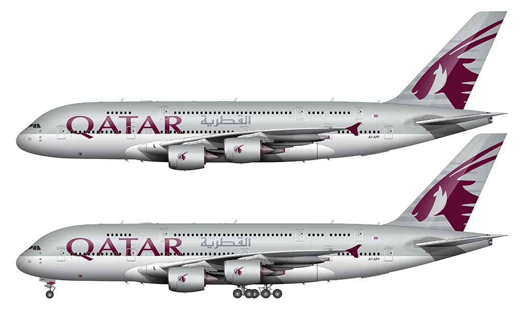 ☆Qatar Airways A380-800 ノーマル塗装 ☆Qatar Airways A380-800