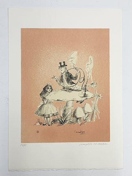 金子國義金子国義リトグラフサイン署名アリスの夢不思議の国のアリス