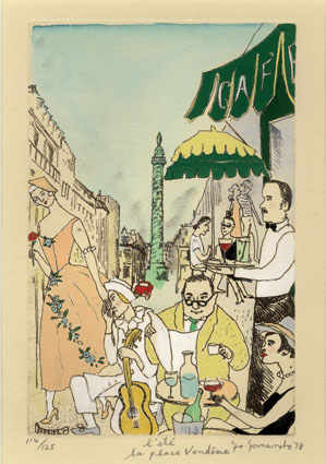 山本容子 版画 エッチング リトグラフ 54/100 山本容子 版画