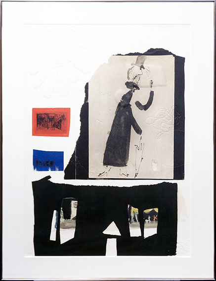 銅版画 : アントニ・クラーベ「無題」1990 額装 銅版画 : アントニ